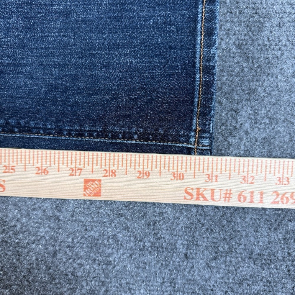 Silver Jeans Womens 30x28.5 (Fits 30x31) Blue Beau Straight Dark Wash Stretch - Picture 12 of 14